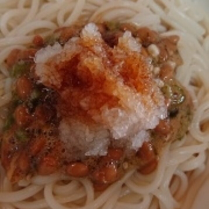 納豆おろしうどん